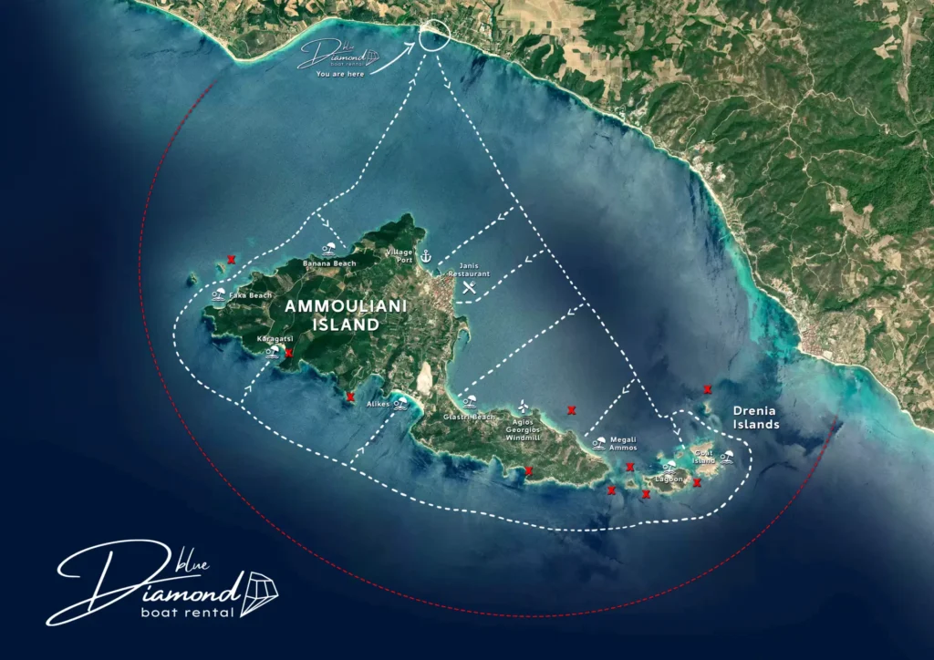 Ammouliani Map